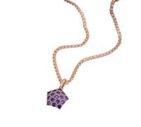 NBYGSC Nouveau 2025 Collier de Pendentif en Zircon Naturel 2025 Femme Trend85 Rose Gold Couleur Fine Crystal Decoration Bijoux commémoratif avec Vos Accessoires Best pour Le Cadeau