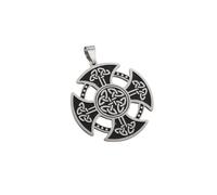 NBYGSC Nouveau 2025 en Acier Inoxydable Trinity Celtic Knot Cross Shield Pendant Collier Lucky Amulet Men Decoration Bijoux commémoratif avec Vous Accessoires Trendy CRÉATIF Best for Gift