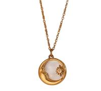 NBYGSC Nouveau 2025 Naturel Casting LOUN Star Coin Collier Femme 18k Gold plaqué en Acier Inoxydable Bijoux commémoratif avec Vos Accessoires