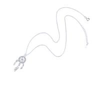 NBYGSC Nouveau 925 Sterling Feather Charm Silver Dream Catcher Pendant Déclaration de Suspension Collier Choker Décoration Jewelry Commémorative avec Vos Accessoires Trendy Best pour Cade