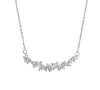 NBYGSC Nouveau Mariage de Moissanite Wedding Fine juive avec certificats 925 Sterling Sliver plaqué 18k Collier d'or Blanc Décoration Bijoux Accessoires commémoratifs Best pour Le Cadeau