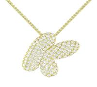 NBYGSC Nouvelle Lettre de Bulle en Acier Inoxydable, Pendentif Initial, Chunky Personalité Bijoux Zircon Gold Ballon plaqué 26 Colliers Mode Accessoires Tendances à la Mode Cadeau créatif pour Les