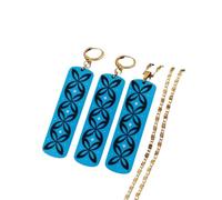 NBYGSC Nouvelles Nuages Unisexes stell hawaïen Fleurs Tropicales de Bijoux de Bijoux Collier Boucles d'oreilles guan Micronesia Chuuk Pohnpei Ethnique Motif # 004839 Accessoires de Mode Mode