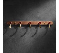 NBYGSC Noyer Porte-Manteau Mural, Cintres Porte Luxe légers, Crochets d'entrée Porche en Bois Massif muraux Rail Crochet de Manteau