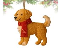 NBYGSC Ornements de Noël en Feutre - Décorations d'hiver, Ornements d'arbre de Noël pour Les Amateurs de Chiens - pour Rebord de fenêtre, Balcon, Portes, Mur, Cour, Chemin, Porche