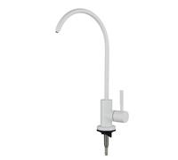 NBYGSC Papier Cou de Cygne en Acier Inoxydable avec 1/4 Filtre à Eau Potable Blanche