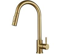 NBYGSC Peste Douche pour Bar Farmhouse Commercial, 304 Robinet capteur TOT TORT Out, Tapis de mélangeur Eau Chaude Froide à Induction Intelligente, robinets d'évier