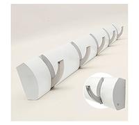 NBYGSC Porte-Manteaux Support Flottant Mural Porte-Manteau Pliant élégant Gain de Place avec 5 Crochets Rétractables Cintre pour Suspendre Manteaux Foulards Sacs à Main Co