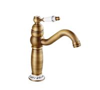 NBYGSC Robinet de Bassin All-Copper Antique Hot Eau Froide Amélioration du Bassin de Bassin de Bassin de Bassin, Faucet rétro, Modèle à Faible teneur en céramique Antique