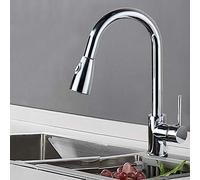 NBYGSC Robinets avec pulvérisateur en Duvet, 2 Modes buse pivotante, pour puits de Cuisine, Robinet, Sort, chromeb