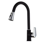 NBYGSC Robinets avec pulvérisateur Retrait, évier 2 Types Modes Sortie, contrôle l'eau Froide Chaude, Sort la Cuisine du Trou de Robinet