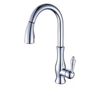 NBYGSC Robinets de Cuisine avec Robinet de Pivot en Laiton à l'eau Froide en Laiton Chaud pour la Cuisine-Chrome-Chrome