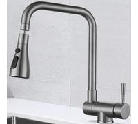 NBYGSC Robinets Pliant à l'intérieur de la fenêtre 3 Modes en Acier Inoxydable à Manche de Cuisine à Manche de Cuisine mélangeur Robinet Pliant Gree