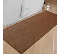 NBYGSC Tapis de Salle de Bain 149,9 x 61 cm, Ultra Fin, antidérapant, Grand Tapis de Bain Absorbant à séchage Rapide pour Sol de Salle de Bain (Rouille 149,9 x 61 cm)