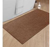 NBYGSC Tapis de Salle de Bain 47x24, Ultra Fin, antidérapant, Grand Tapis de Bain Absorbant à séchage Rapide pour Salle de Bain (Rouille 47"x 24")