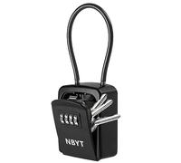 NBYT Boîte à serrure à combinaison portable, pour cacher les clés de maison, étanche, rangement sécurisé (petite taille, corde en acier)