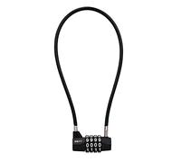 NBYT Cadenas à combinaison à 4 chiffres en acier,Diamètre : 1.9 cm,Longueur : 38.1 cm,Convient pour les casiers, les armoires, les petits abris de jardin, les portes pour animaux de compagnie.
