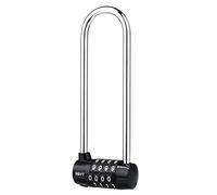 NBYT Cadenas à combinaison à 4 chiffres, pour poignée de porte, convient pour les casiers, armoires, petites clôtures, abris de jardin, serrures de porte pour animaux de compagnie. (13 cm (D9/81,3 cm)