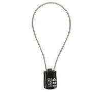 NBYT Cadenas à combinaison de fils, diamètre du fil 1,9 cm, circonférence de 40,6 cm, convient pour les bagages de voyage, sac à dos, casque de vélo, petite armoire, armoire de gym, valise, noir