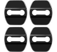 nbzhL 4Pcs Protection de Cache de Serrure de Porte de Voiture en Acier Inoxydable pour MG ZS Hybrid+ Luxury 2024 2025, Accessoires de Décoration Automobile,Black
