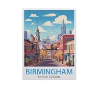 NBZRAOFV Birmingham UK,Tin Signs Gift Funny Vintage Metal Sign Plaqu Poster Wall Art Pub Bar Kitchen Garden Bathroom Home Decor-yV753(8x12Inch)