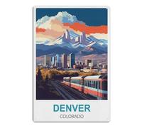 NBZRAOFV Fashion Metal Tin Sign Wall Decoration Room Art Metal Tin Sign,Denver Colorado 30x30cm
