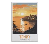NBZRAOFV Fashion Metal Tin Sign Wall Decoration Room Art Metal Tin Sign,Tenby Pembrokeshire20x30cm