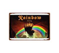 NBZRAOFV Ritchie Blackmore Rainbow Rising Man Cave Decor Wall Art Dark Poster Room Decor Metal Wall Tin Sign Vintage Gift Retro Decor20x30cm