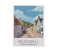 NBZRAOFV Tin Sign,Beadnell Northumberland beach,Personalized Tin Sign Vintage Sign for Wall Outdoor, Indoor, Street, Office, Home,Bar Man Cave Decor-yV852(8x12Inch)
