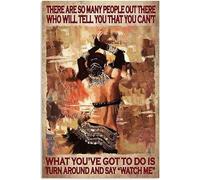 NBZRAOFV Tin Sign Vintage Wall Poster Retro Metal Belly Dance There are So Many People Out There Who Will Tell You That You Can’t Watch Me Wall Art Sign Wall Decor 8x12 Inchch