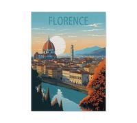 NBZRAOFV Vintage Metal Tin Sign,Vintage Travel Poster Florence,Bath Room Decor, Nursery Decor, Home Decor, Bathroom Wall Art Tin plaque-yV1613(8x12Inch)