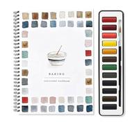 Nbzsmlkn Aquarelle, Coffrets De Peinture Aquarell e, Kit De Peinture Pour Débutants, Coffret De 12 Couleurs Avec Pinceau (G)