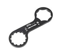 NC 1 clé à bouchon de fourche avant compatible avec SR pour Suntour XCM/XCR/XCT/RST en alliage d'aluminium pour vélo - Outil de démontage de bouchon de fourche hexagonale, noir