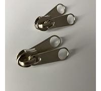 NC 10Pcs #3#5 Double Tirette en métal curseurs de Fermeture à glissière Kit de Traction de Fermeture à glissière de Remplacement Kit de réparation de Fermeture à glissière pour