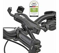 NC-17 Connect Support universel 3D #1 pour smartphone et téléphone portable pour vélo, moto, téléphone portable, iPhone, Galaxy, support de navigation, support de téléphone portable, noir
