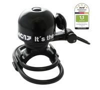 NC-17 Sonnette de vélo - Safety Bell Brass1 / Sonnette de vélo/Klaxon de vélo/Sonnette pour vélo/Laiton/Noir