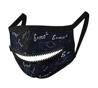 NC Bouche RéUtilisable, Lavable, ZippéE, Manger De La Paille, Boire, Monter, Masque Unisexe en Coton Et Polyester Chaud Et Coupe-Vent