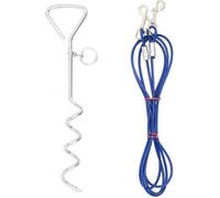 NC Câble D'attache Pour Chien Avec Piquet De Sol 3 M Vidaxl