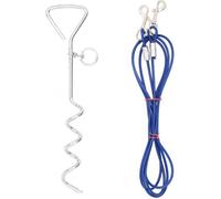 NC Câble D'attache Pour Chien Avec Piquet De Sol 5 M Vidaxl