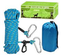 NC Câble d'attache pour Chien pour Camping - Système de Chariot réfléchissant Portable de 15,2 m pour Chiens jusqu'à 90,7 kg, Ligne pour Chien pour l'extérieur, Cour, Camping en Plein air