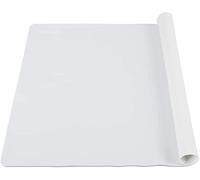 NC Grand tapis de cuisson en silicone, blanc, 50 x 40 cm, 1 pièce, rectangulaire, passe au lave-vaisselle, multi-usage, protecteur de table pour enfants