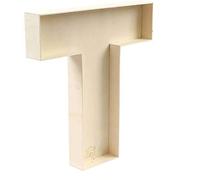 NC Lettre T en contreplaqué de 22 cm