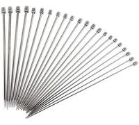 NC Lot de 11 paires d'aiguilles à tricoter en acier inoxydable de 36 cm comprenant 2,0 mm 2,5 mm 3,0 mm 3,5 mm 4,0 mm 4,5 mm 5,0 mm 5,5 mm 6,0 mm 7,0 mm 8,0 mm