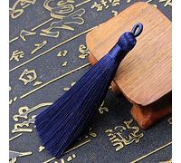 NC Lot de 20 mini pendentifs à pampilles en soie faits à la main avec projets de bricolage en boucle, pampilles de marque-page faites à la main