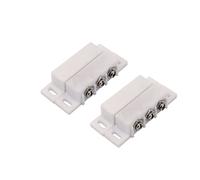 Nc No Porte Alarme, Alarme Contacts De Porte De Surface Blanc, Dc 5v 12v 24v Capteur De Porte En Option Contact Magnétique Switch Reed 2pcs