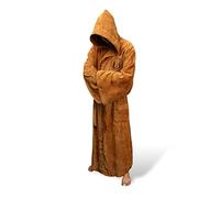 NC Robe de Flanelle Masculine avec Capuche épaisse Robe de Chambre étoile Jedi Empire Peignoir pour Hommes Robe Longue d'hiver pour Hommes Peignoirs de Bain Homewear