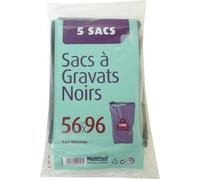 NC Sacs À Gravats Multiplast H.96 X L.56 Cm X Ep.130 Micron Noir
