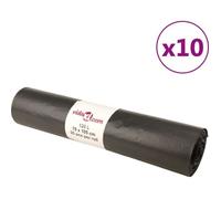 Sacs Poubelles Sac à Ordures Déchets Cuisine Intérieur 250 pcs Noir vidaXL