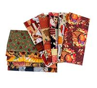 NC Thanksgiving Halloween Citrouille Tissu Patchwork Tournesol Motif Couture Tissu Artisanat Fat Quarter Bundles Citrouille Tissu Carrés Automne Érable Plaid Patchwork De Thanksgiving