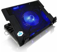 Nc20 - Refroidisseur Pc Portable Avec 125Mm Ventilateur, Inclinaison Réglable Et Rétroéclairage Bleu, Pc, Accessoires Pc, Support Pour Pc Jusqu'À 15,6 Pouces Et Consoles, Laptop Cooler[L1070]